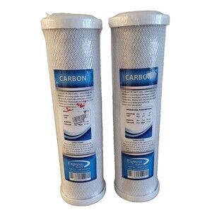 Lot of 2 EXPRESS WATER Whole House Water Filters Carbon Block 5 Micron 10" NEW